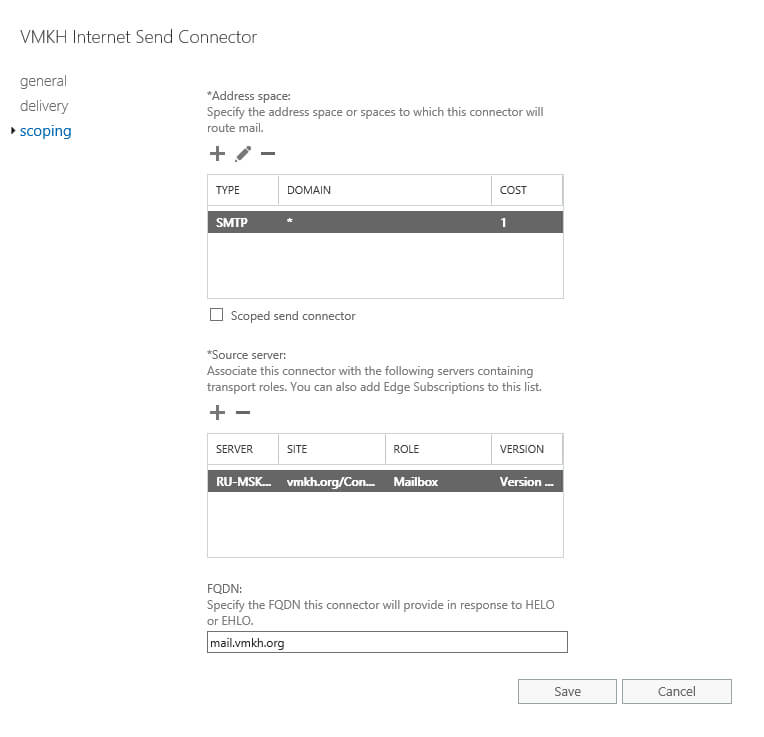 Configure Exchange Server 2016