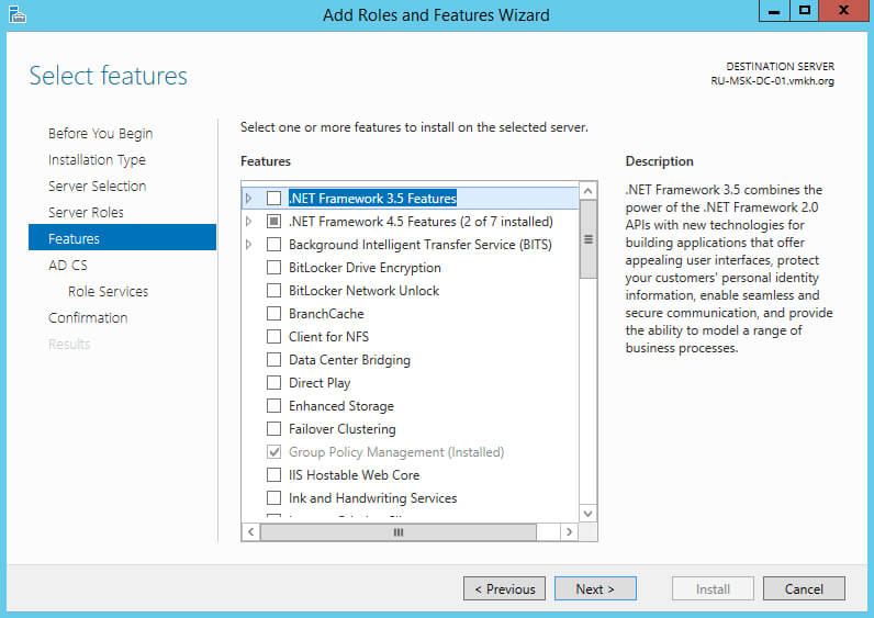 Configure Exchange Server 2016