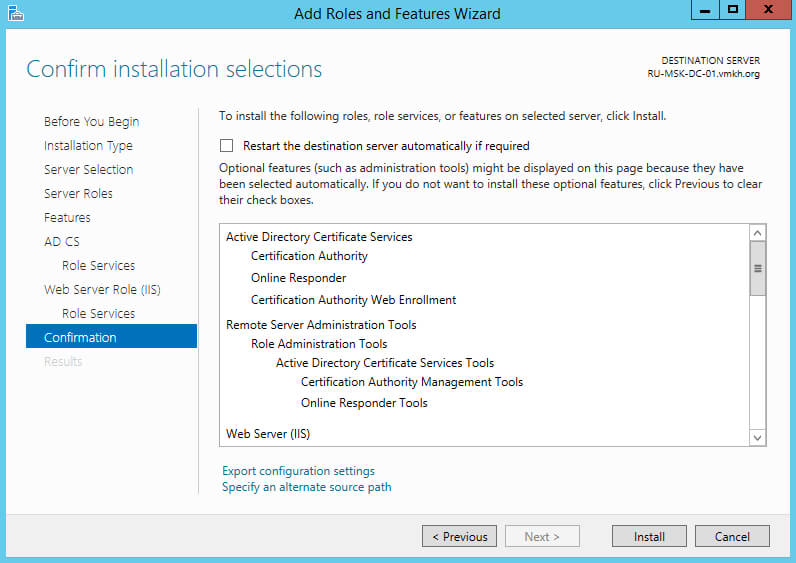 Configure Exchange Server 2016