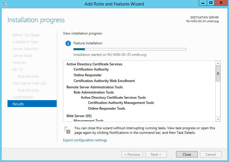 Configure Exchange Server 2016