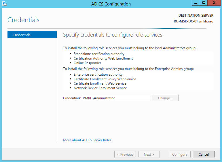 Configure Exchange Server 2016