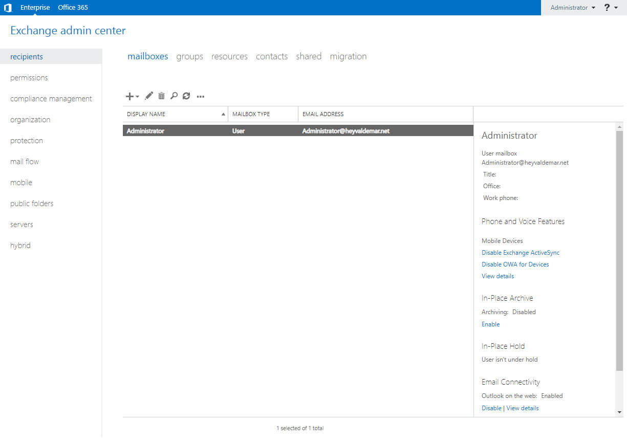 Configure Exchange Server 2019