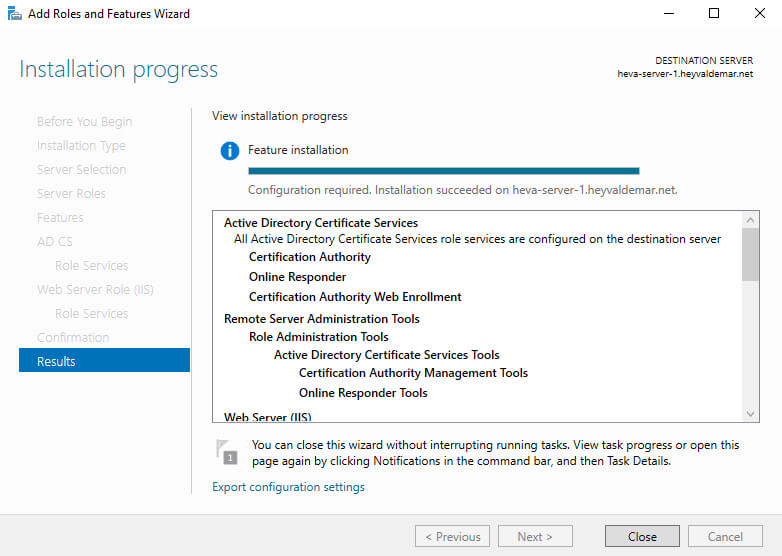 Configure Exchange Server 2019