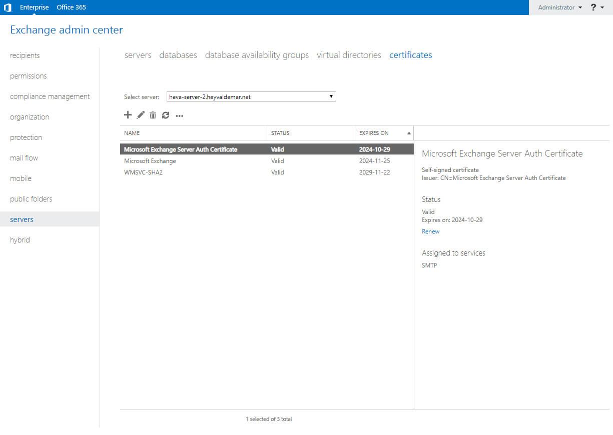 Configure Exchange Server 2019