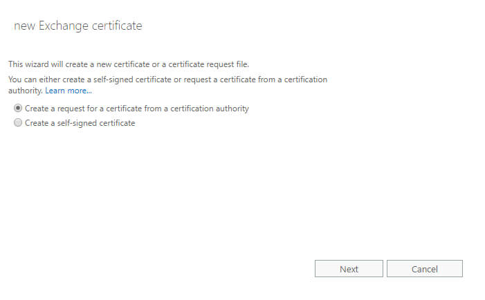 Configure Exchange Server 2019