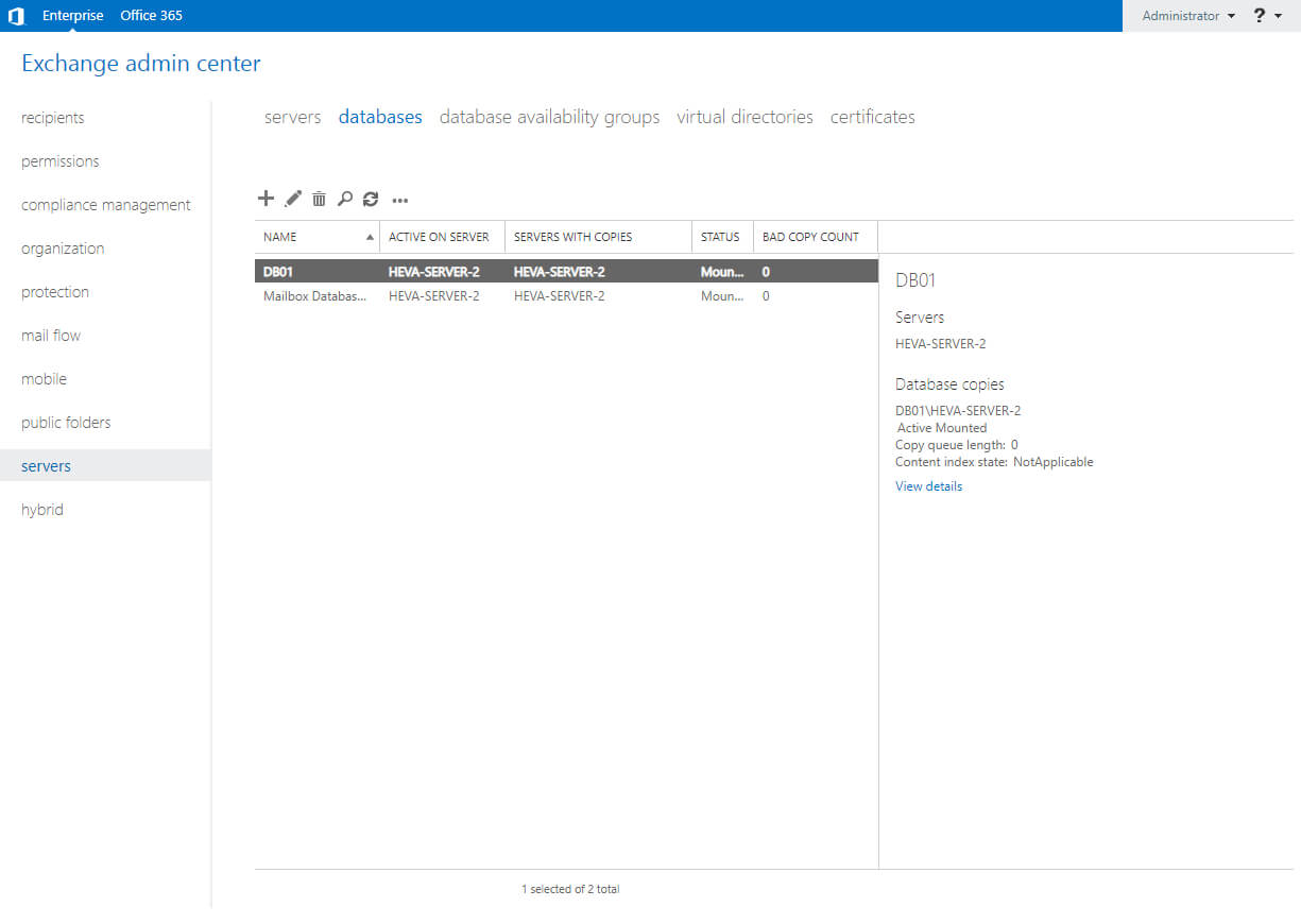 Configure Exchange Server 2019