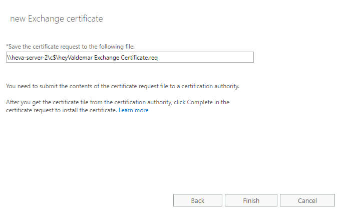 Configure Exchange Server 2019