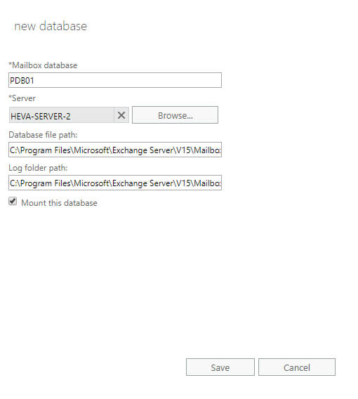 Configure Exchange Server 2019