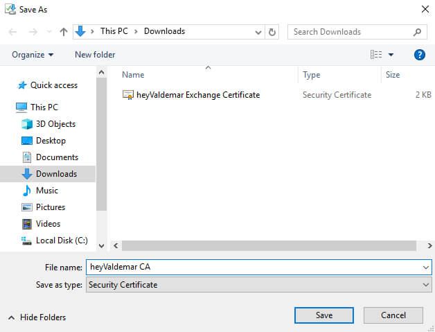 Configure Exchange Server 2019