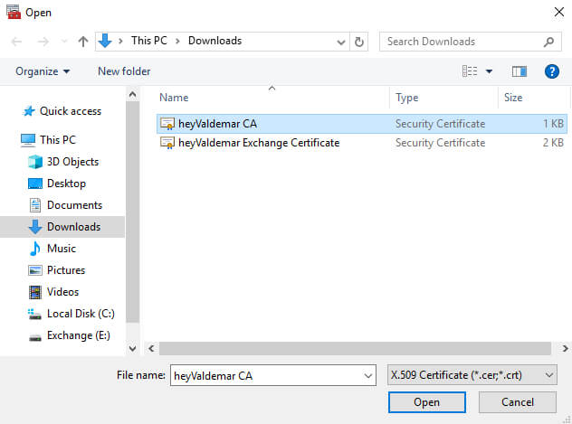 Configure Exchange Server 2019