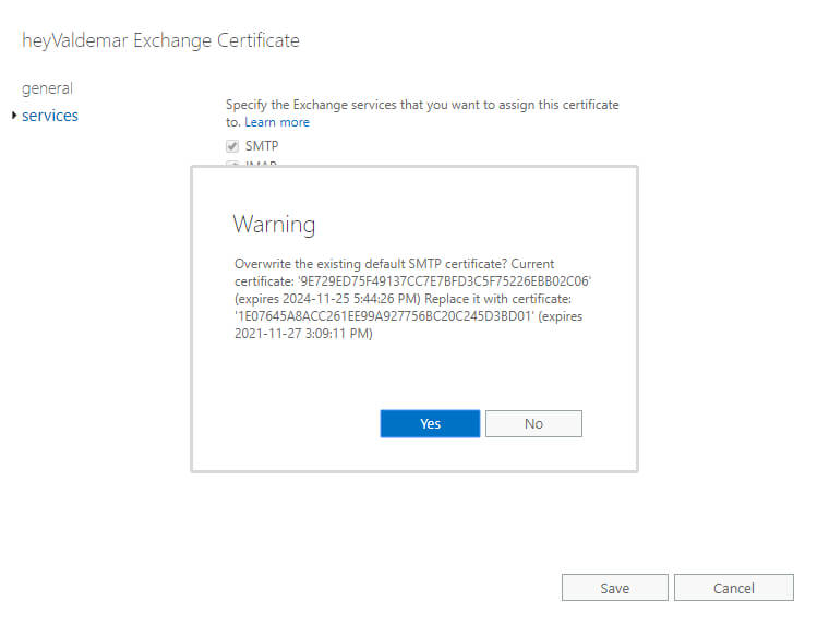 Configure Exchange Server 2019