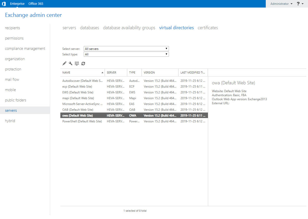 Configure Exchange Server 2019