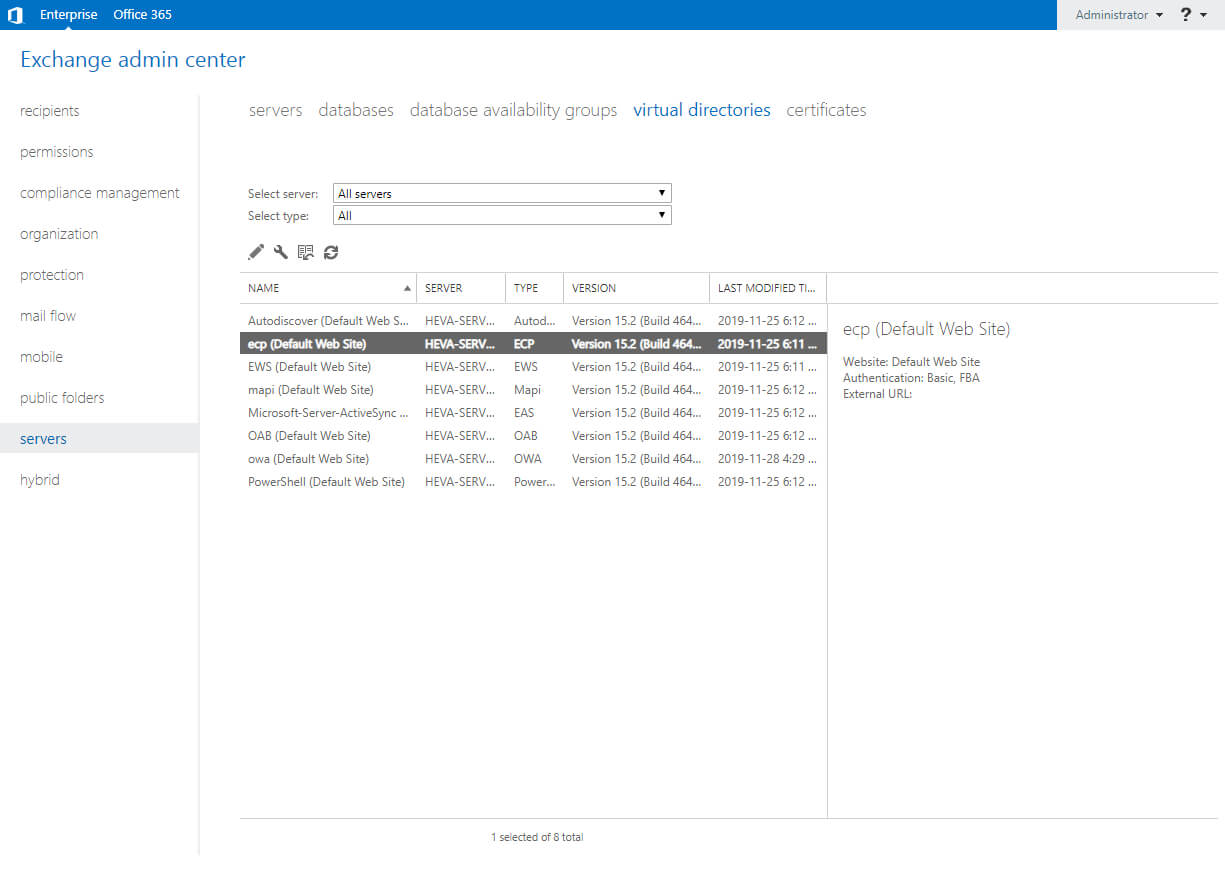 Configure Exchange Server 2019