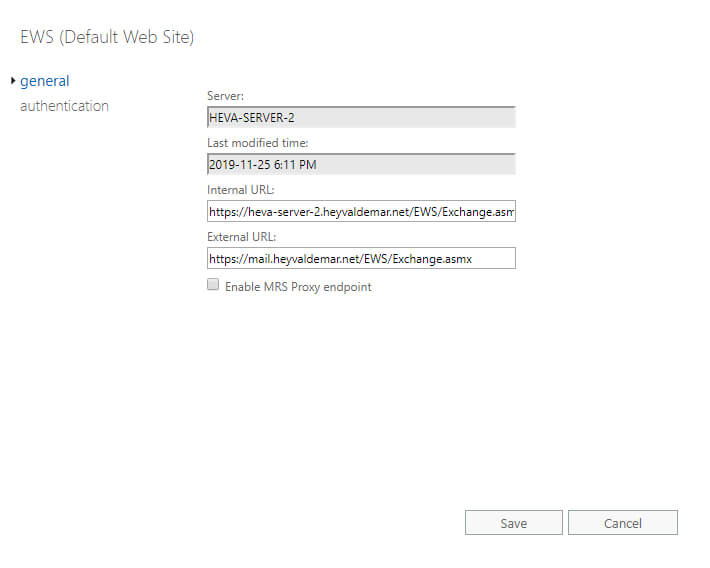 Configure Exchange Server 2019