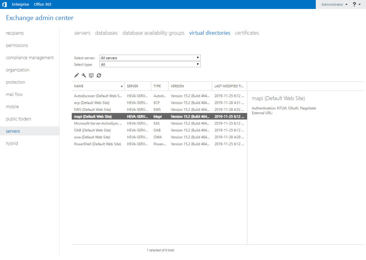 Configure Exchange Server 2019