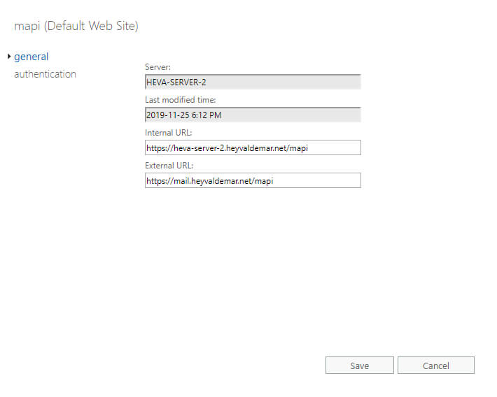 Configure Exchange Server 2019