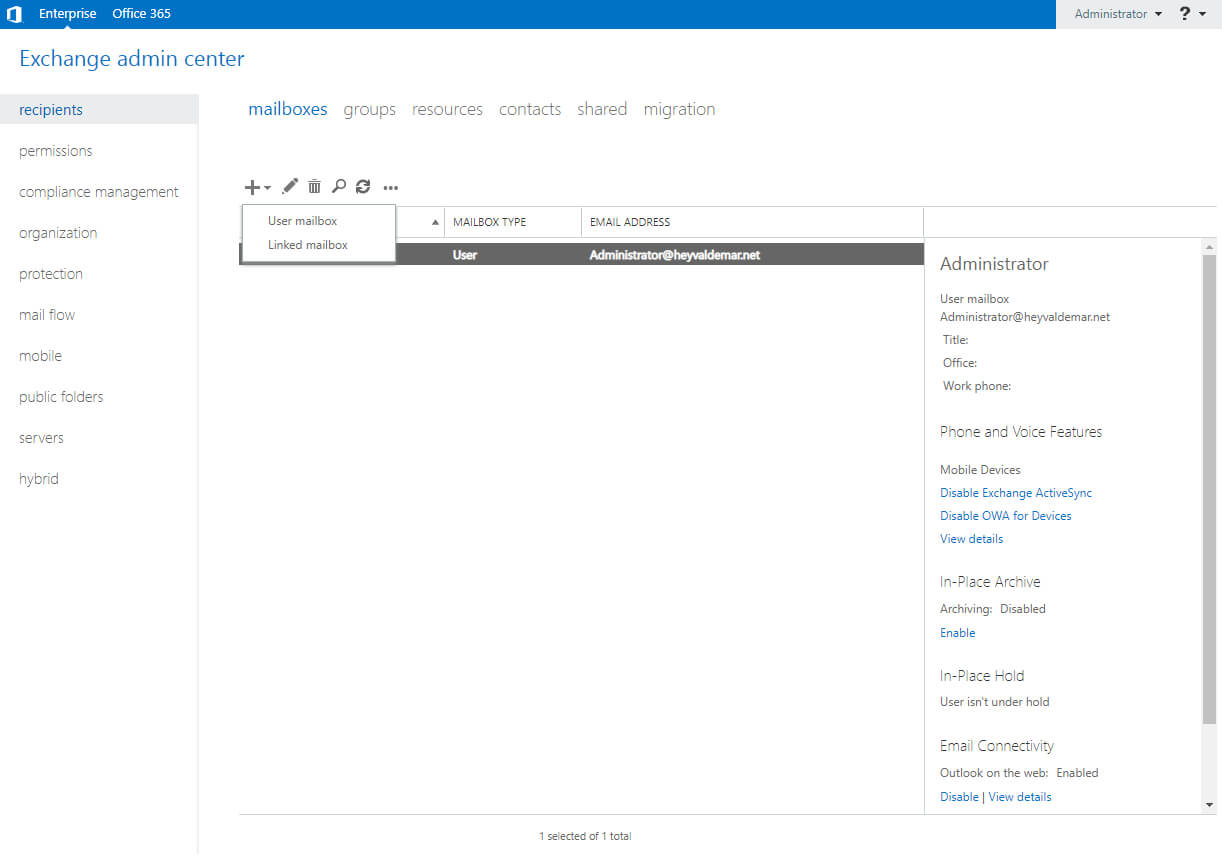 Configure Exchange Server 2019