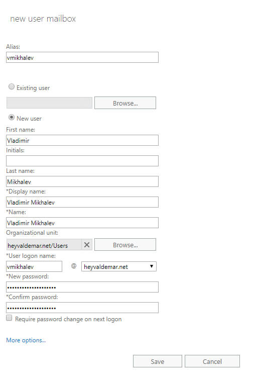 Configure Exchange Server 2019