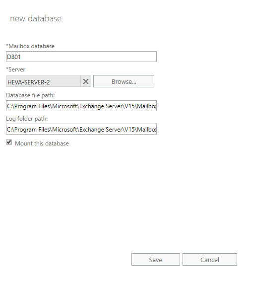 Configure Exchange Server 2019