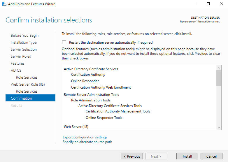 Configure Exchange Server 2019