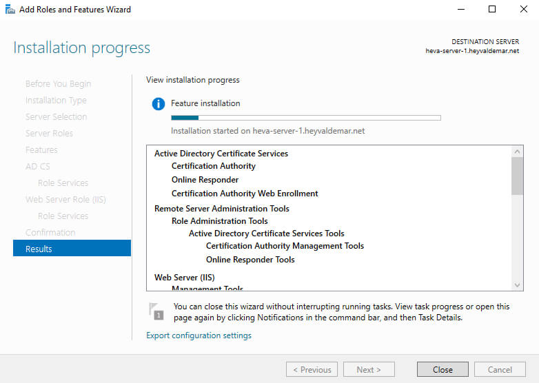 Configure Exchange Server 2019