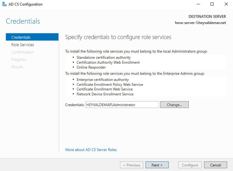 Configure Exchange Server 2019