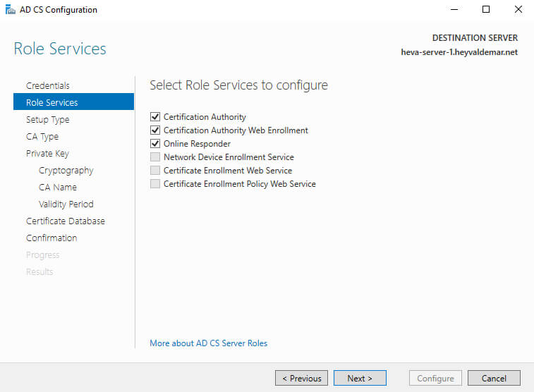 Configure Exchange Server 2019