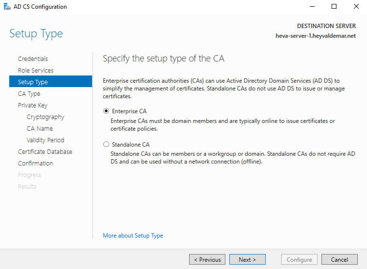 Configure Exchange Server 2019