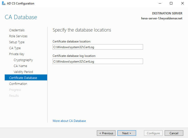 Configure Exchange Server 2019