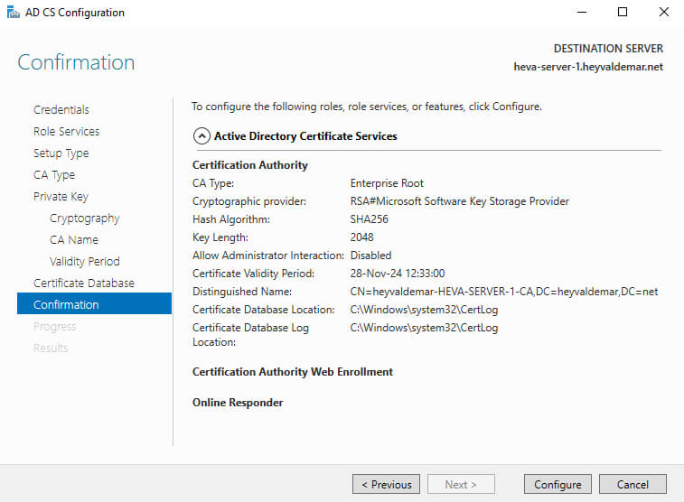 Configure Exchange Server 2019