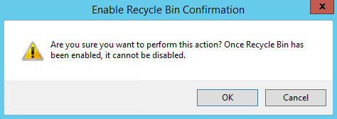 Enable the Active Directory Recycle Bin in Windows Server 2012 R2