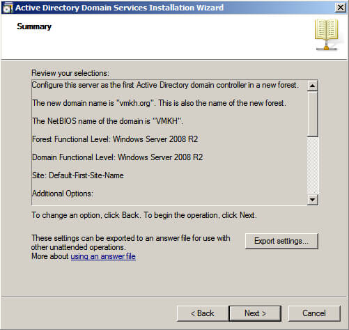 Install Active Directory Domain Services on Windows Server 2008 R2