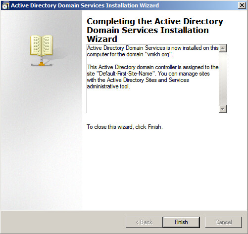 Install Active Directory Domain Services on Windows Server 2008 R2