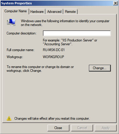 Install Active Directory Domain Services on Windows Server 2008 R2