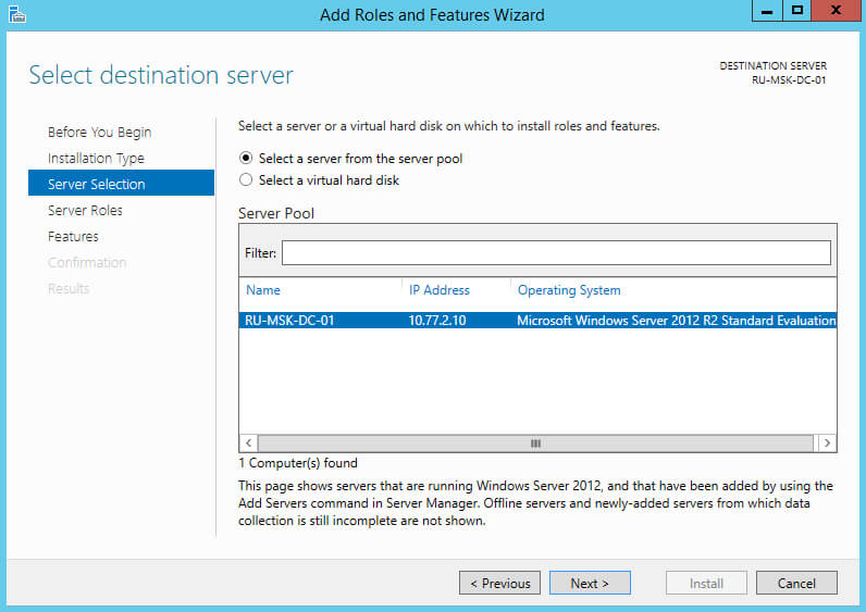 Install Active Directory Domain Services on Windows Server 2012 R2