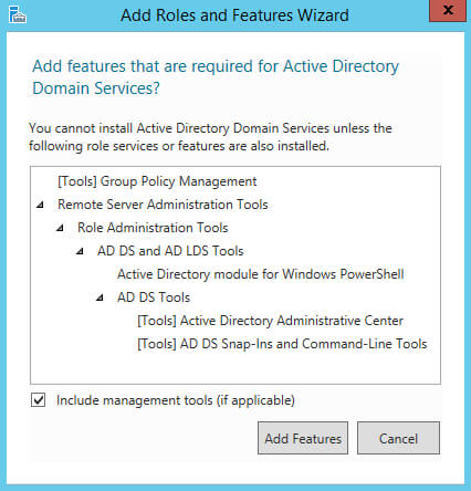 Install Active Directory Domain Services on Windows Server 2012 R2