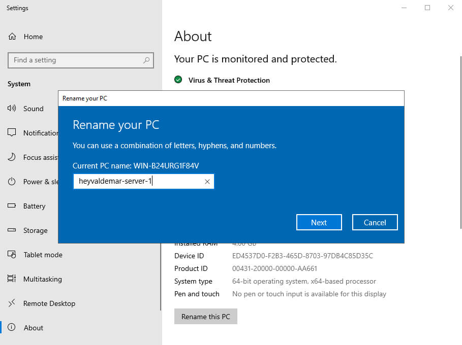 Install Active Directory Domain Services on Windows Server 2019