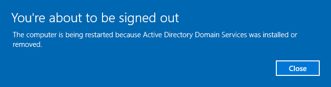 Install Active Directory Domain Services on Windows Server 2019