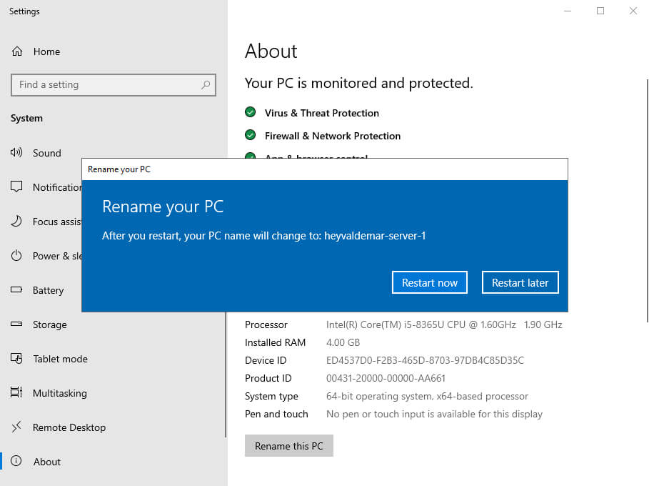 Install Active Directory Domain Services on Windows Server 2019