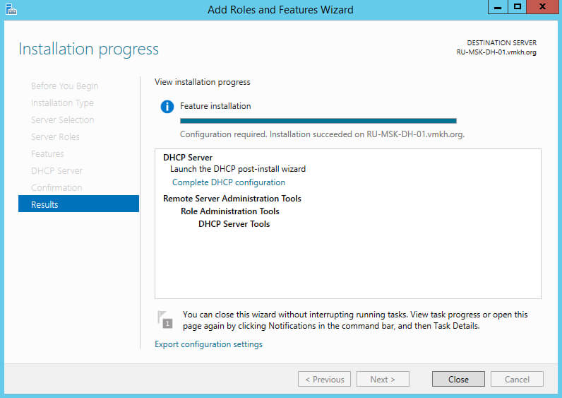 Install and Configure DHCP Server on Windows Server 2012 R2