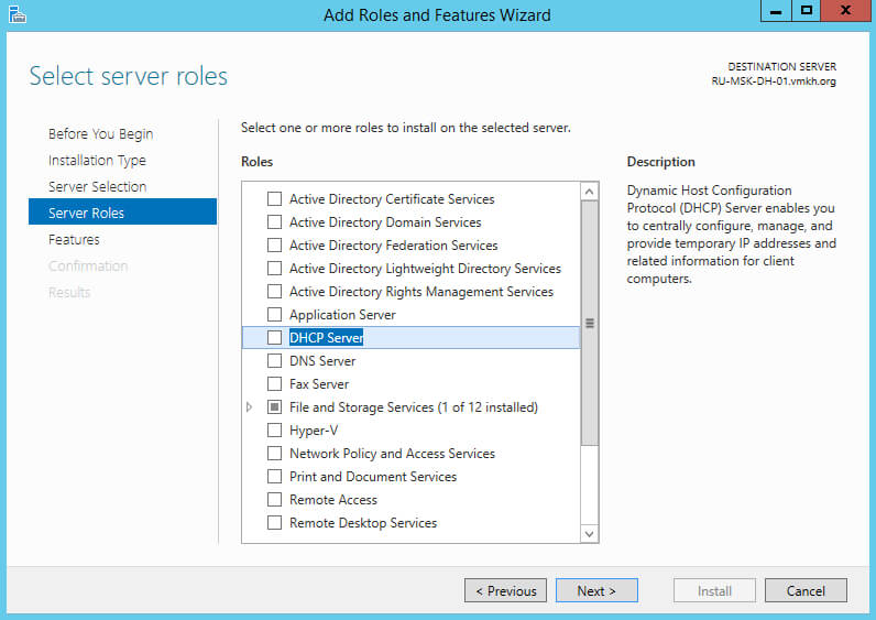 Install and Configure DHCP Server on Windows Server 2012 R2