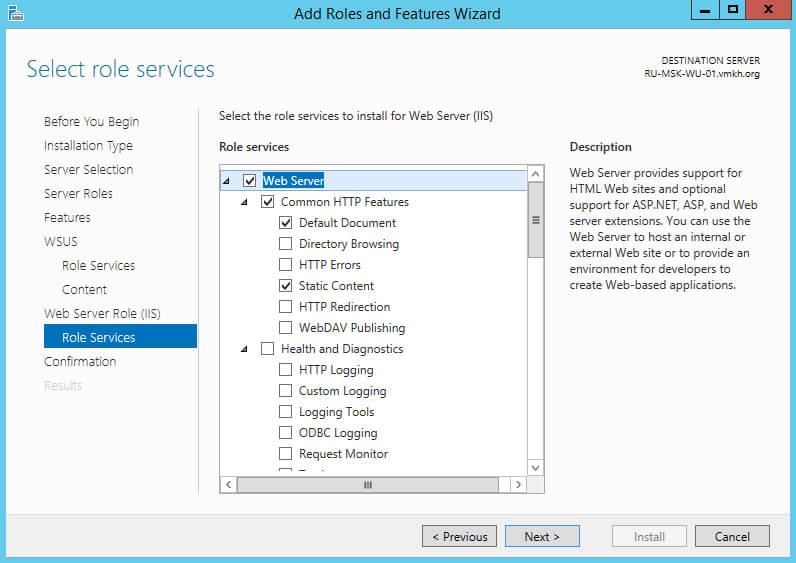 Install and Configure Windows Server Update Services on Windows Server 2012 R2