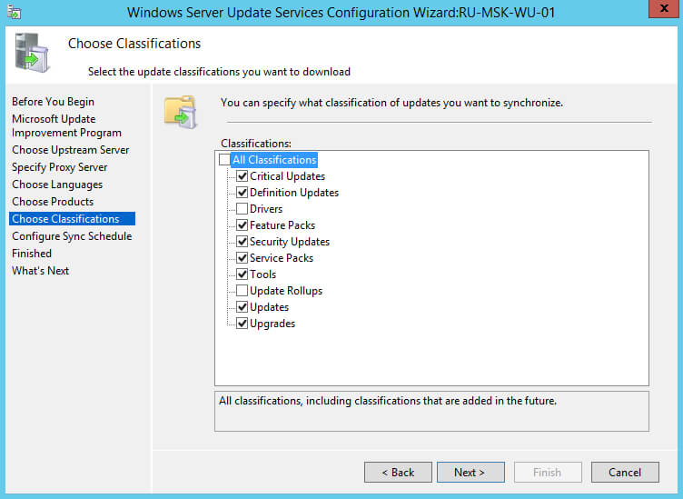 Install and Configure Windows Server Update Services on Windows Server 2012 R2