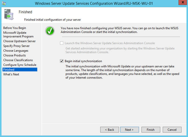 Install and Configure Windows Server Update Services on Windows Server 2012 R2