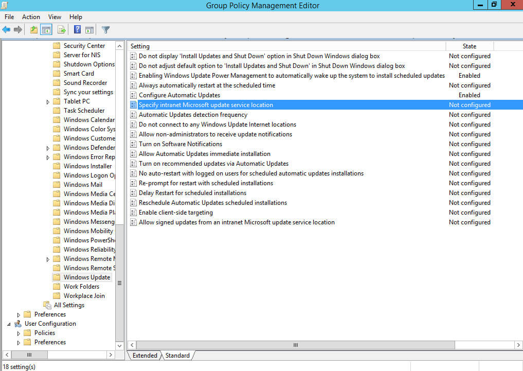 Install and Configure Windows Server Update Services on Windows Server 2012 R2