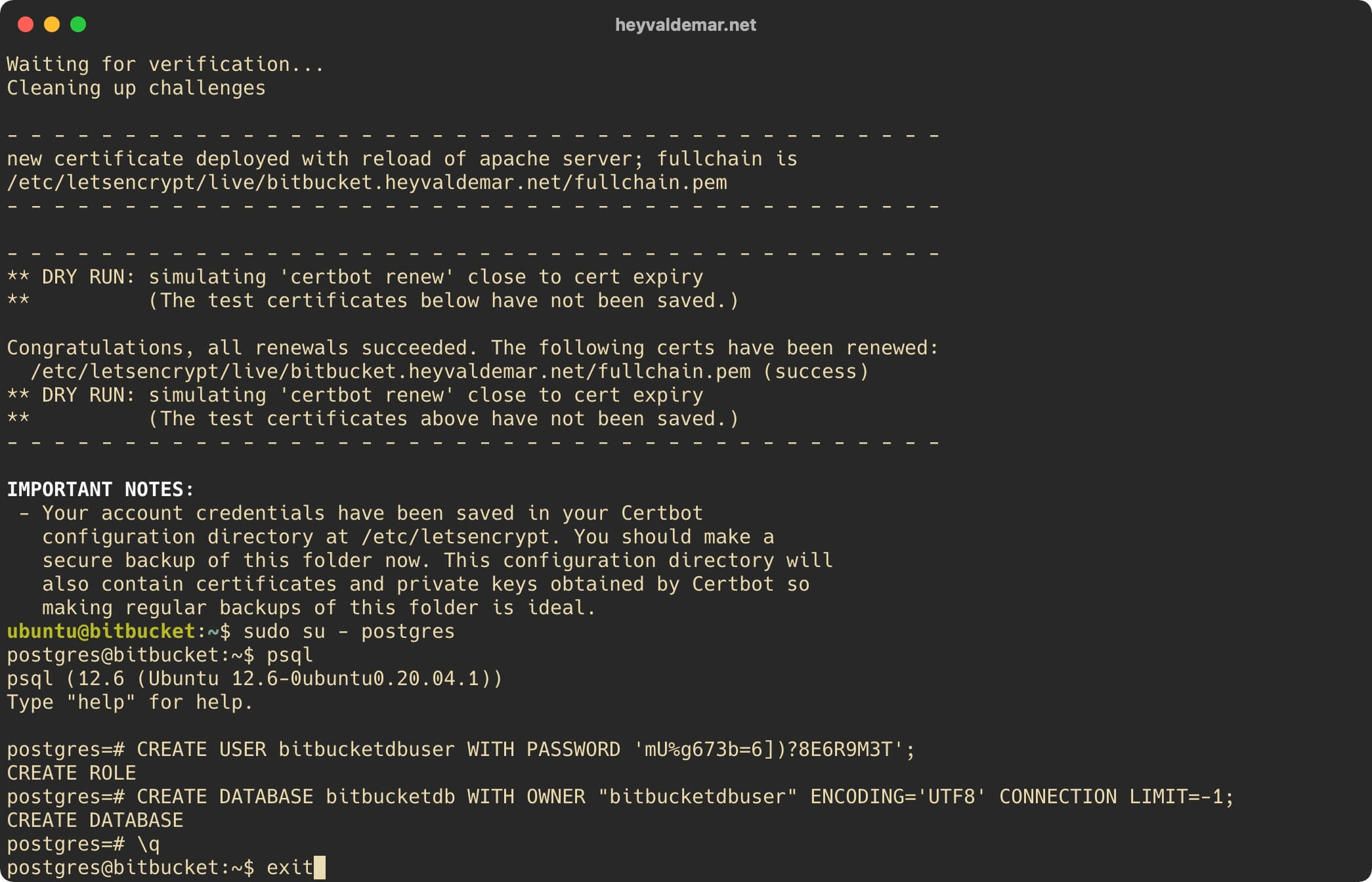 Install Bitbucket on Ubuntu Server