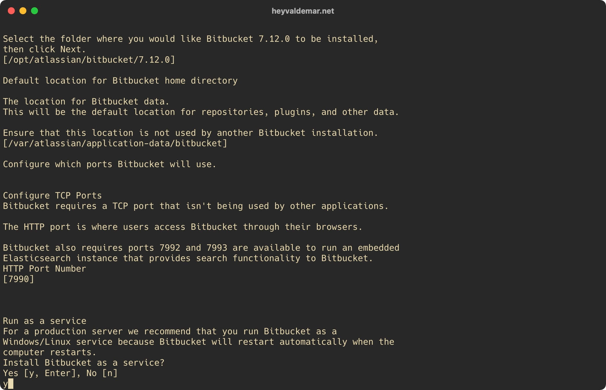 Install Bitbucket on Ubuntu Server