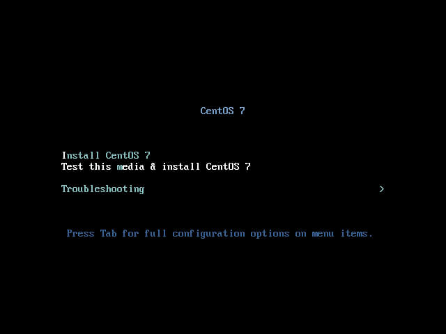 Install CentOS 7 Minimal