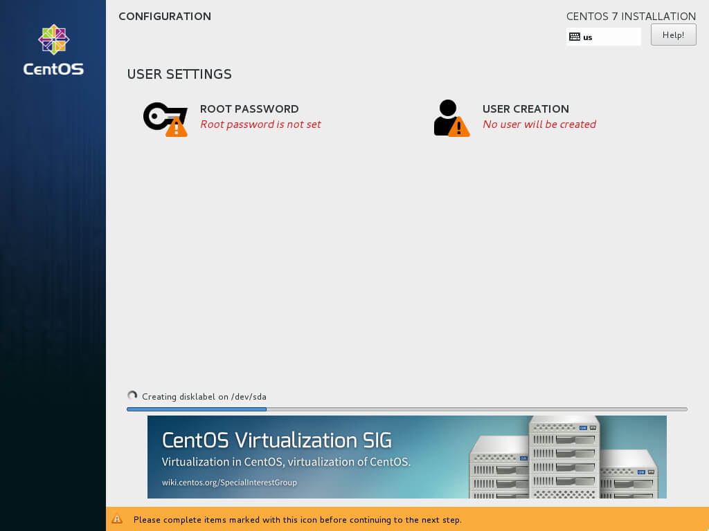 Install CentOS 7 Minimal