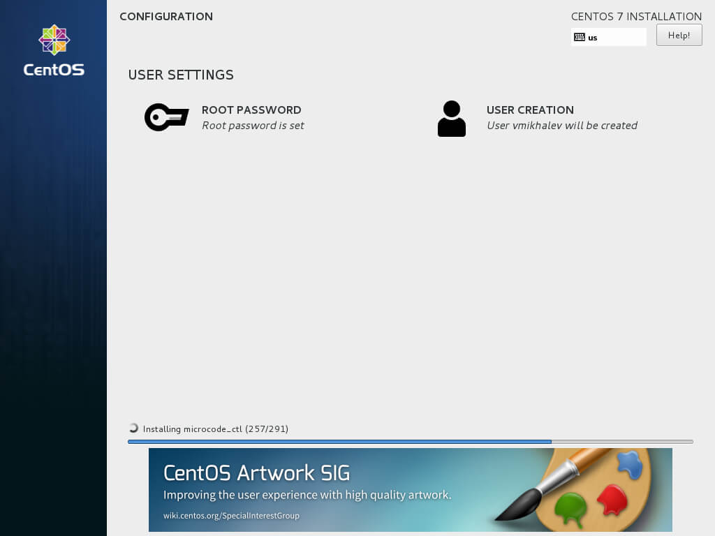 Install CentOS 7 Minimal